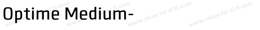 Optime Medium字体转换